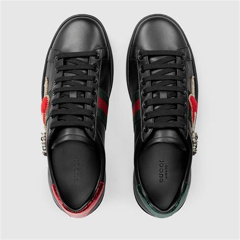 women's ace embroidered sneaker gucci china|gucci ace embellished leather sneakers.